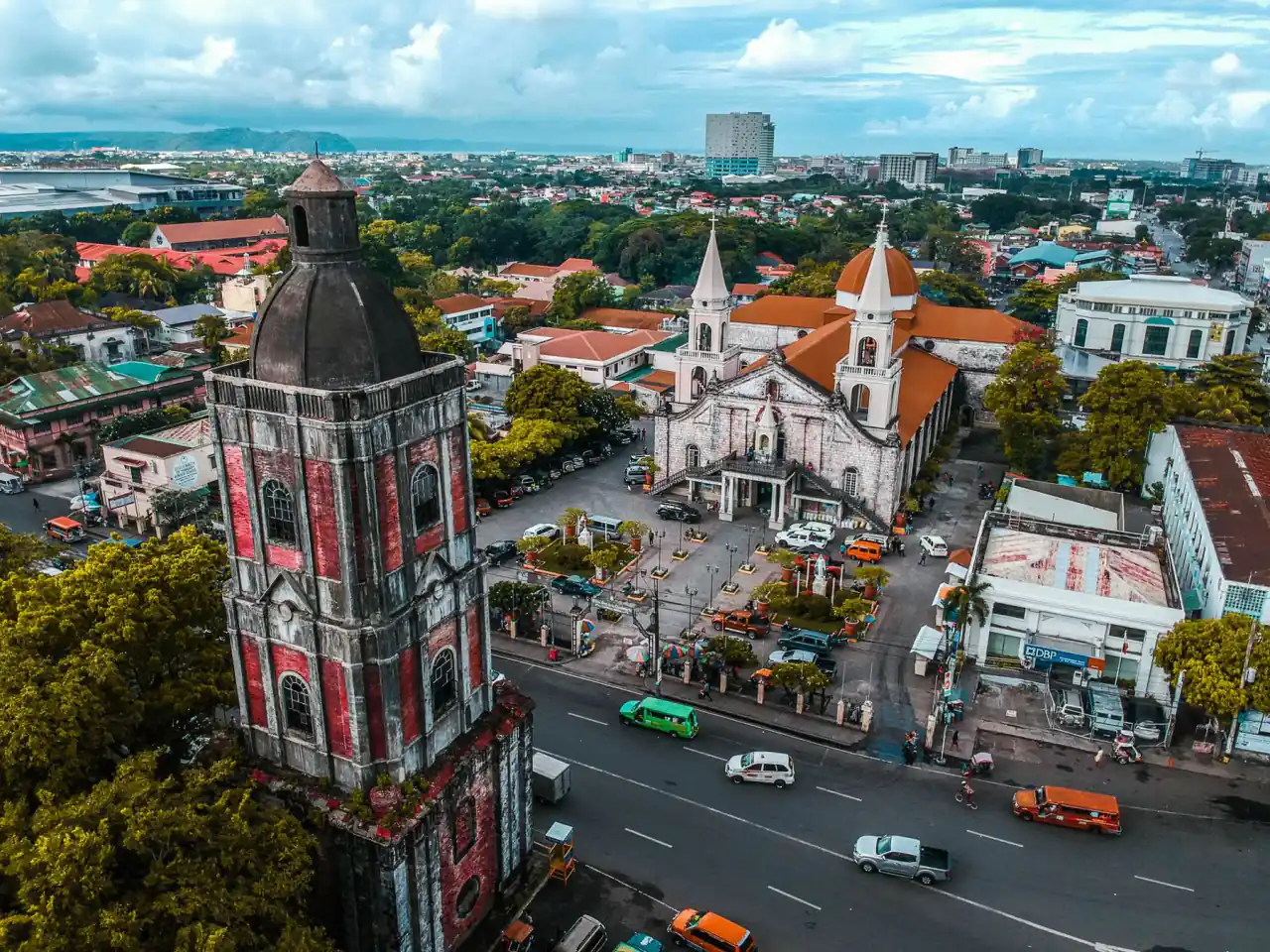 Aerial view across Jaro and the urban landscape of Iloilo City